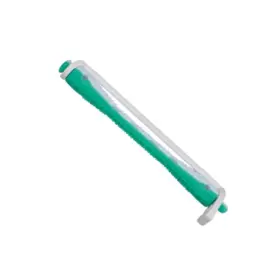Eurostil Bigudi Plástico Largo Blanco Verde 12ud N7